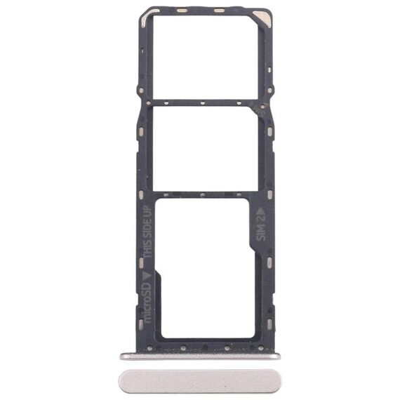 Per Nokia C32 Vassoio scheda SIM originale + Vassoio scheda SIM + Vassoio scheda Micro SD (oro)