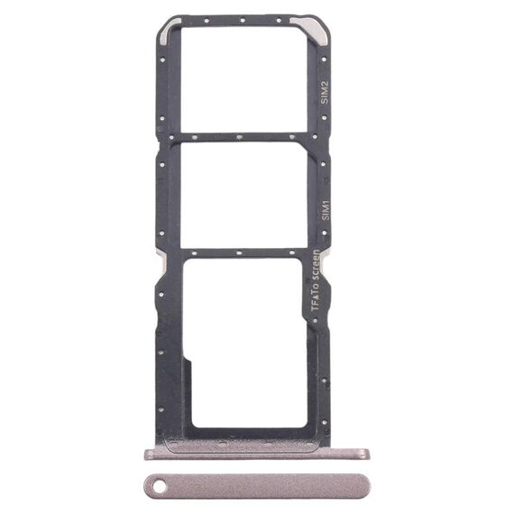 Per Nokia G21 Vassoio scheda SIM originale + Vassoio scheda SIM + Vassoio scheda Micro SD (oro)