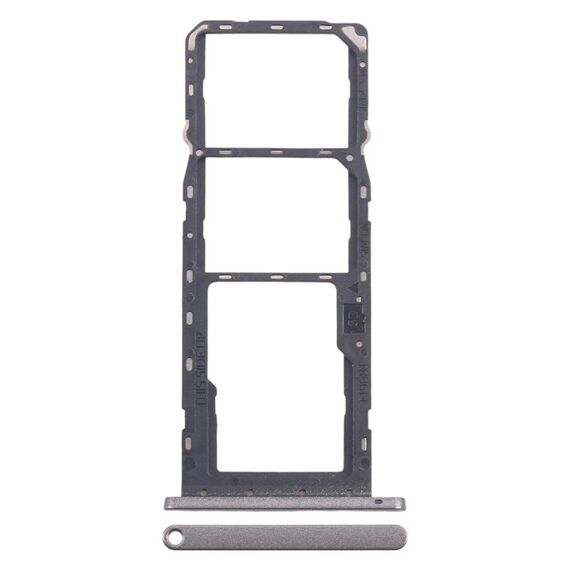 Per Nokia C31 Vassoio scheda SIM originale + Vassoio scheda SIM + Vassoio scheda Micro SD (grigio)