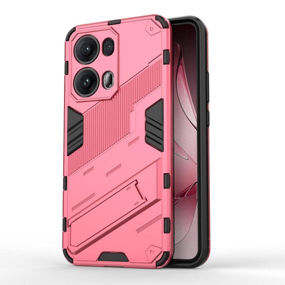 Per OPPO Reno13 Pro 5G Global Punk Armor 2 in 1 PC + TPU Custodia per telefono con supporto (rosso chiaro)