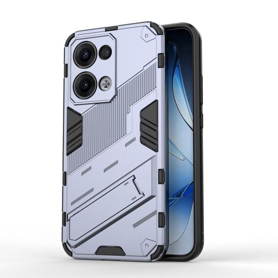 Per OPPO Reno13 5G Global Punk Armor 2 in 1 PC + TPU Custodia per telefono con supporto (grigio)