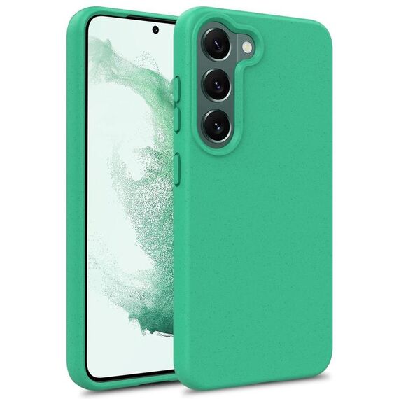Per Samsung Galaxy S25+ 5G Materiale paglia di grano + Custodia per telefono in TPU (verde)