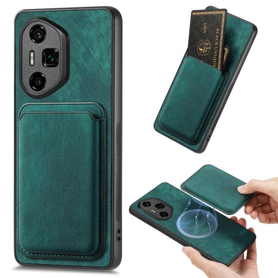 Per Honor 300 Ultra Retro Leather Card Bag Custodia magnetica per telefono (verde)