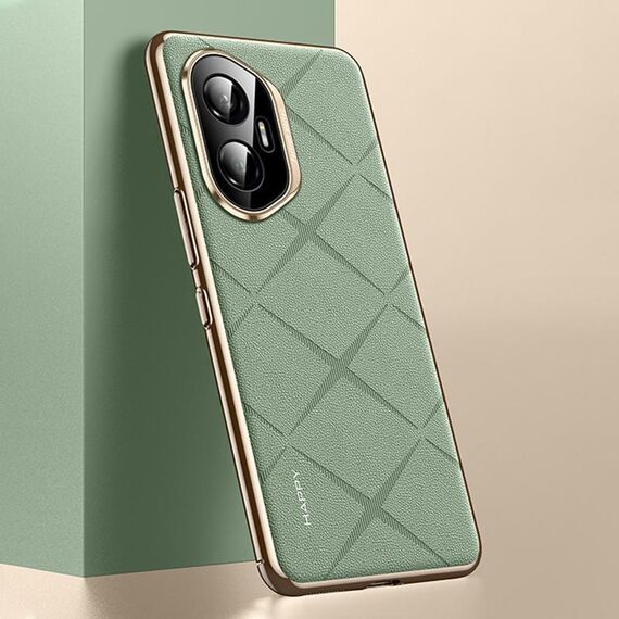 Custodia per telefono cellulare in pelle liscia per Honor 300 (verde)