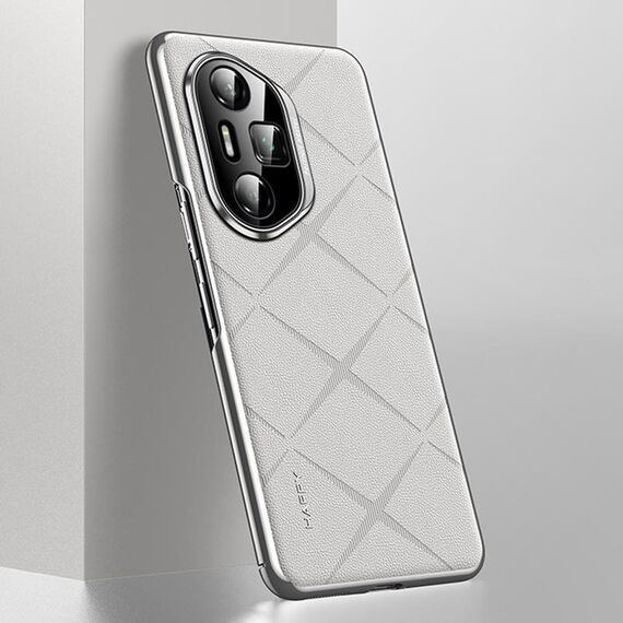 Custodia per telefono in pelle per PC Honor 300 Ultra Plain (bianca)