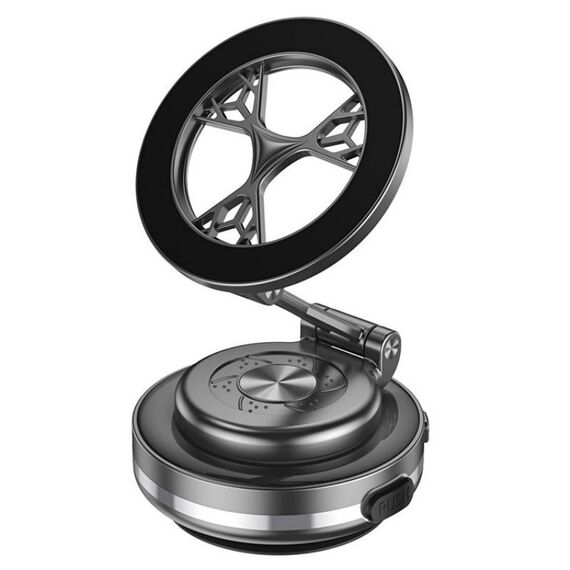 C6 Supporto per auto girevole pieghevole regolabile con ventosa magnetica per telefono (grigio)