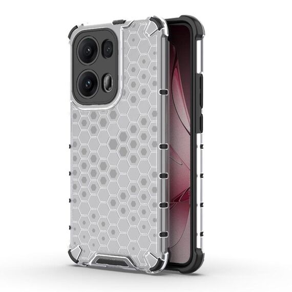 Per OPPO Reno13 Pro 5G Custodia antiurto a nido d'ape globale per telefono (bianco)