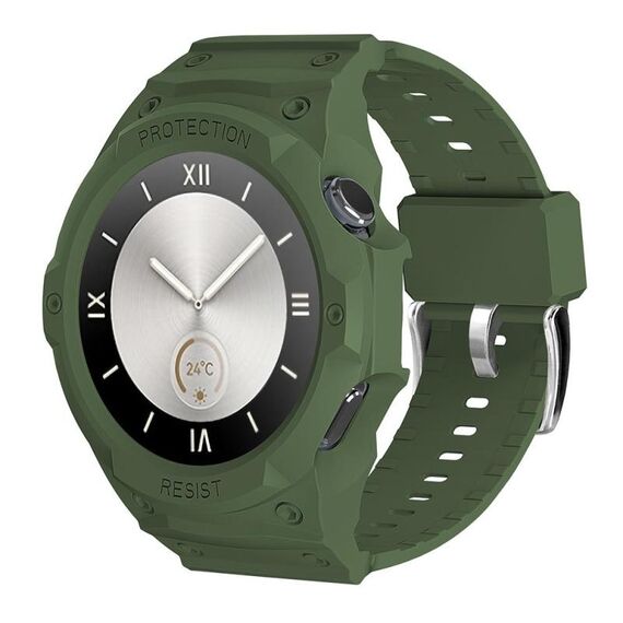 Per Huawei Watch GT 4 / GT 5 46mm Cinturino anti-caduta in TPU integrato (verde militare)