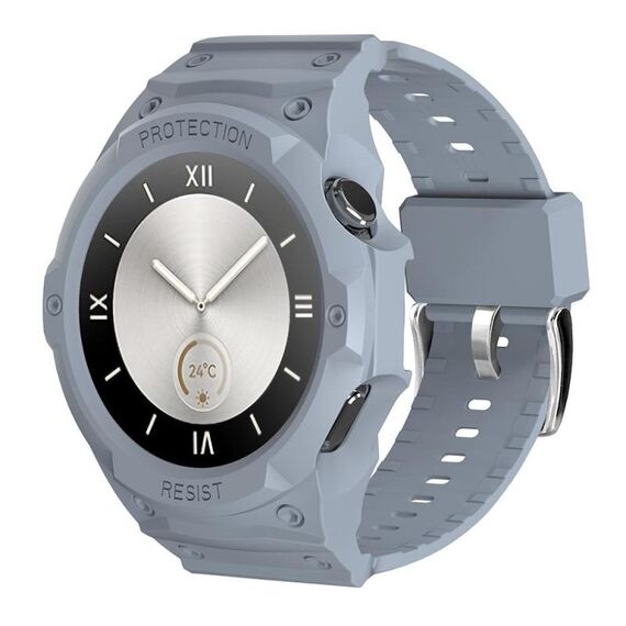 Per Huawei Watch GT 4 / GT 5 46mm Cinturino anti-caduta in TPU integrato (grigio chiaro)
