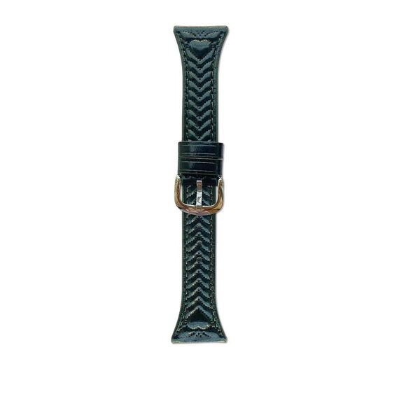 Cinturino per orologio in pelle goffrata a forma di cuore For Honor Watch ES da 20 mm (verde foresta)