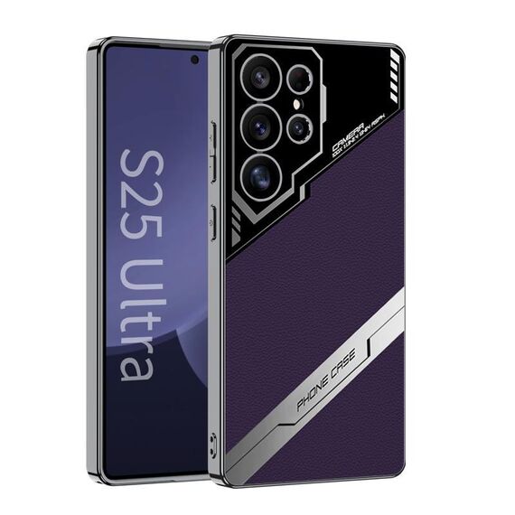 Per Samsung Galaxy S25 Ultra 5G GKK Esports Custodia antiurto in pelle per telefono (viola)