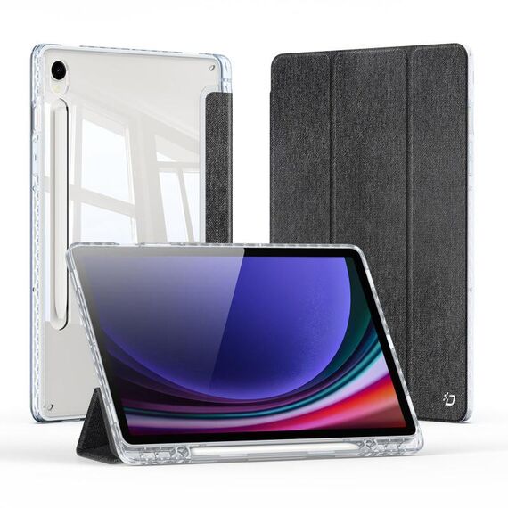 Per Samsung Galaxy Tab S9 / S9 FE DUX DUCIS Unid Series PU+TPU Smart Tablet Case (Nero)