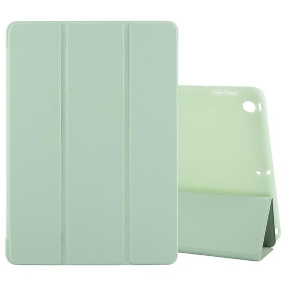 Per iPad 10.2 2021/2020/2019 GEBEI Custodia per tablet in pelle antiurto con supporto pieghevole a 3 ante (verde)
