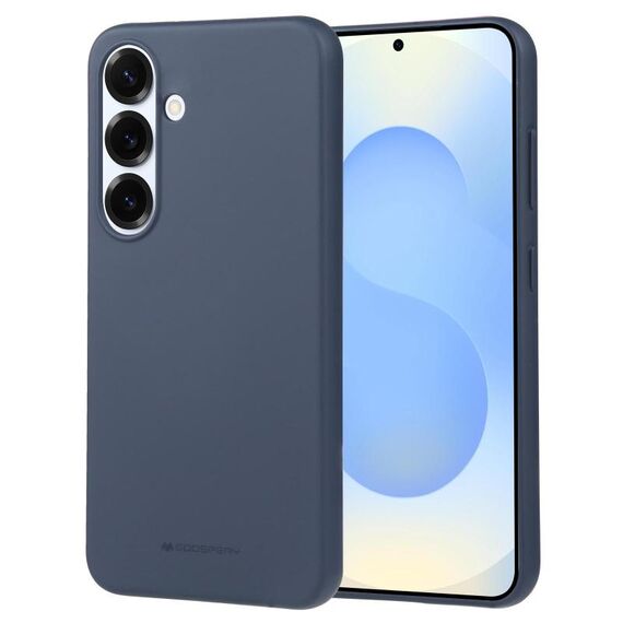 Per Samsung Galaxy S25+ 5G GOOSPERY SOFT FEELING Custodia morbida in TPU liquido per telefono (blu scuro)