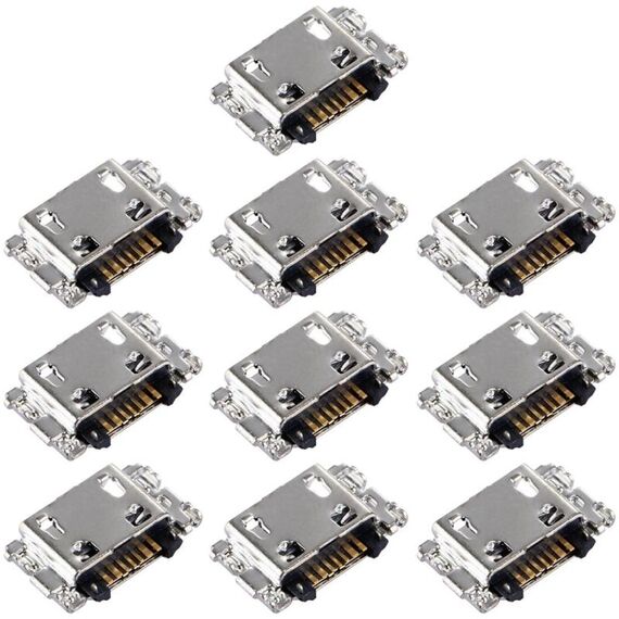 Per Samsung Galaxy A6+ 2018 SM-A605 10 pezzi Connettore porta di ricarica