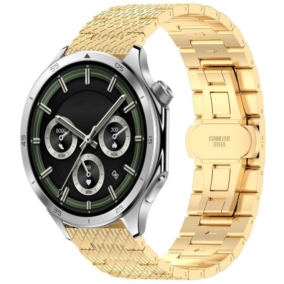 Per OnePlus Watch 3 Twill Texture cinturino in acciaio inossidabile (oro)
