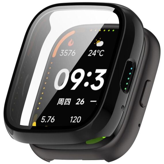 For Lexin Watch 3 Tempered Film Integrated PC Watch Protective Case(Black)