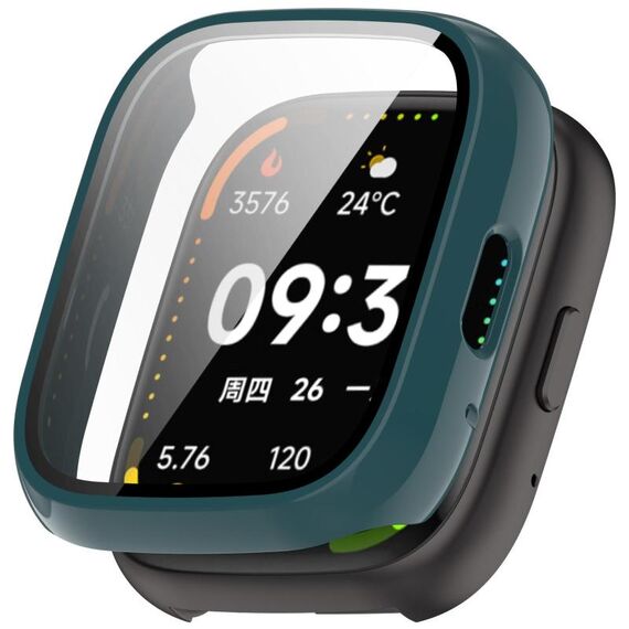 For Lexin Watch 3 Tempered Film Integrated PC Watch Protective Case(Pine Green)