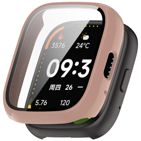 For Lexin Watch 3 Tempered Film Integrated PC Watch Protective Case(Cherry Pink)