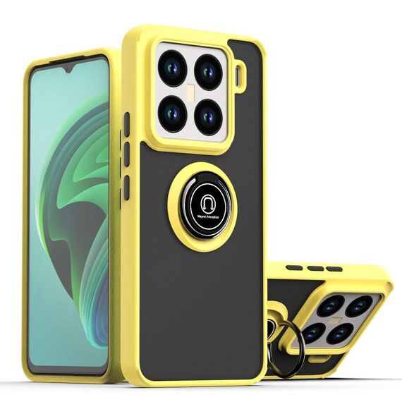 Per Xiaomi 15 Pro Q Shadow 1 Series TPU + PC Custodia per telefono con anello (giallo)
