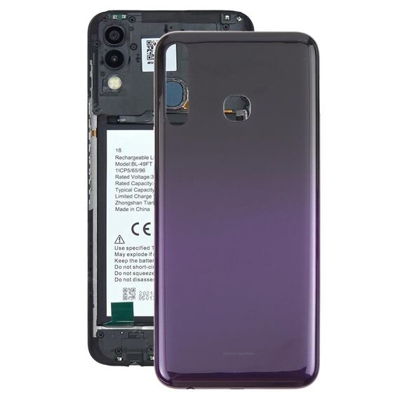 Per Infinix Hot 8 Lite X650 Cover posteriore batteria originale (viola)