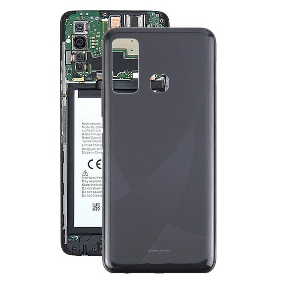 Per Infinix Hot 9 X655 Cover posteriore batteria originale (nero)