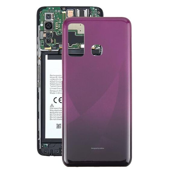 Per Infinix Hot 9 X655 Cover posteriore batteria originale (viola)