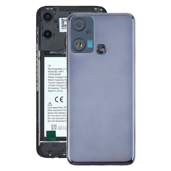 Per Infinix Smart 6 Plus India X6823 Cover posteriore batteria originale (nero)