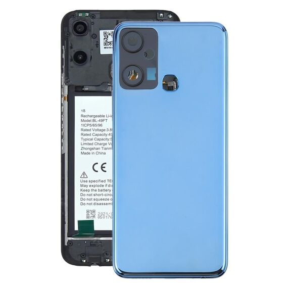 Per Infinix Smart 6 Plus India X6823 Cover posteriore batteria originale (blu)