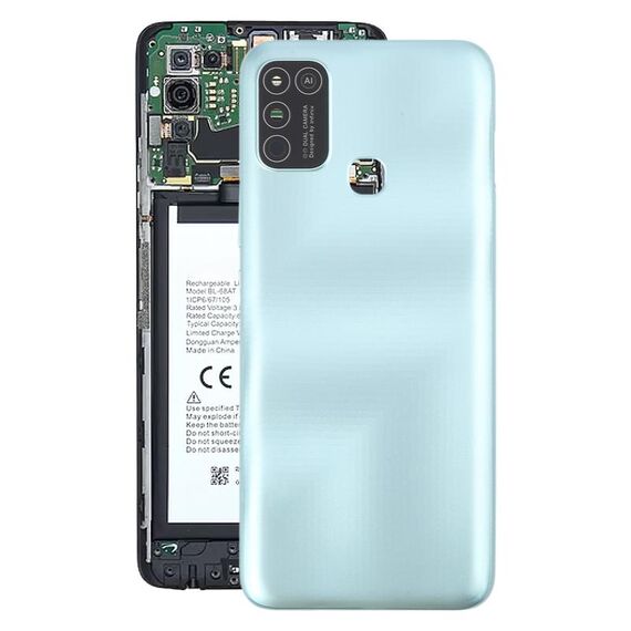 Per Infinix Hot 10 Play Cover posteriore batteria originale (verde)