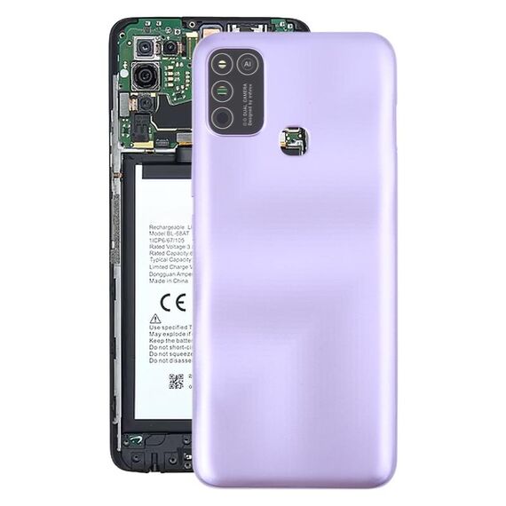 Per Infinix Hot 10 Play Cover posteriore batteria originale (viola)
