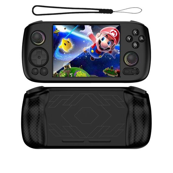 Per custodia protettiva in silicone per console di gioco ANBERNIC RG406H (nero)