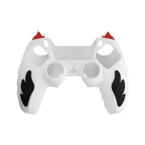 Per Sony PS5 Custodia protettiva in silicone per gamepad Flame (bianco)