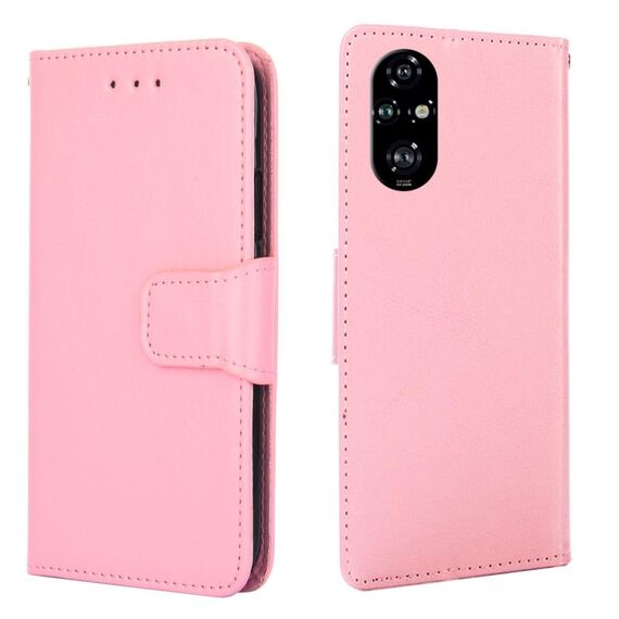 Per Honor 200 Pro 5G Custodia in pelle con texture di cristallo (rosa)