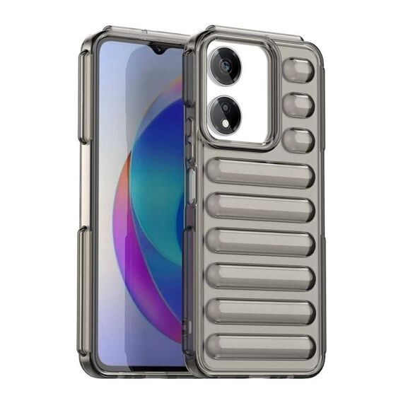 Per Honor X5 Plus Capsule Series Candy Color IMD Custodia per telefono (grigio trasparente)