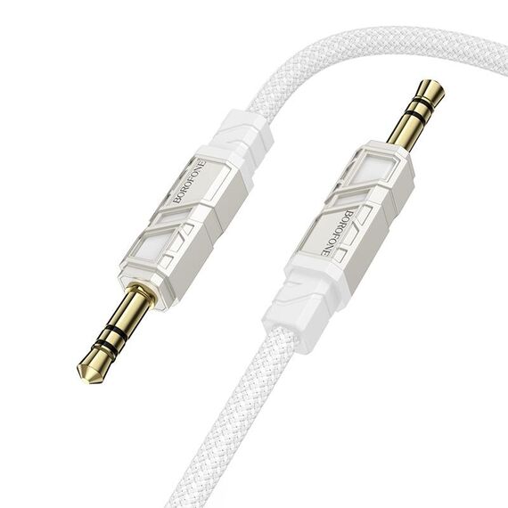 Borofone BL22 Cavo audio AUX Dignity in lega di zinco da 3,5 mm, lunghezza: 1 m (bianco)