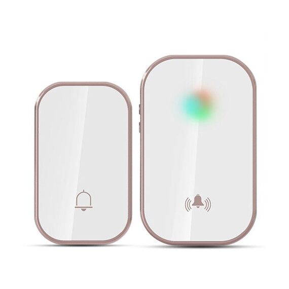 Campanello wireless impermeabile a lunga distanza 2 in 1 (oro)
