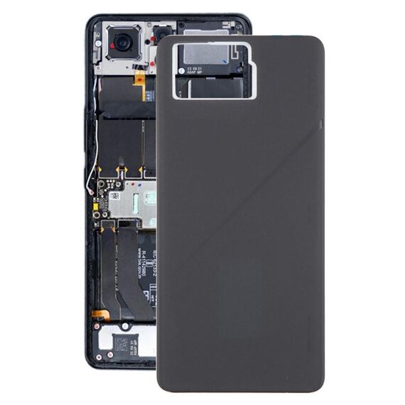 Per Asus ROG Phone 8 Pro AI2401 AI2401_A Cover posteriore in vetro originale per batteria (nero opaco)