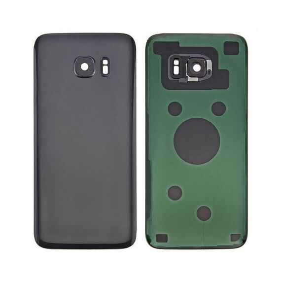 Per Samsung Galaxy S7 SM-G930F Cover posteriore batteria con copriobiettivo fotocamera (nero)