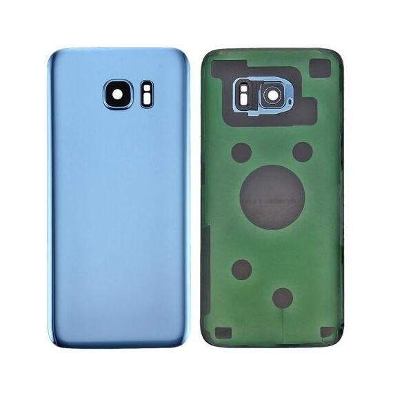 Per Samsung Galaxy S7 SM-G930F Cover posteriore batteria con copriobiettivo fotocamera (blu)
