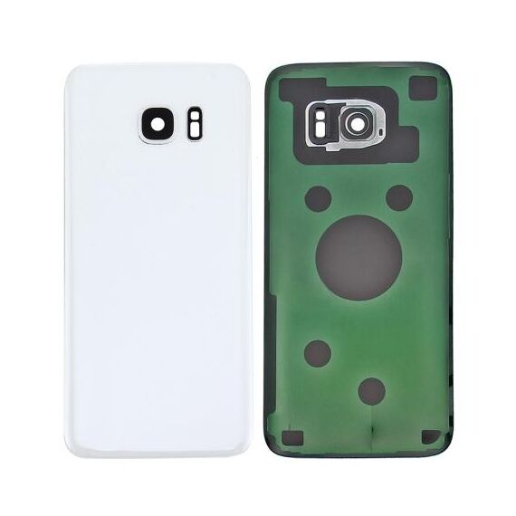 Per Samsung Galaxy S7 SM-G930F Cover posteriore batteria con copriobiettivo fotocamera (bianco)