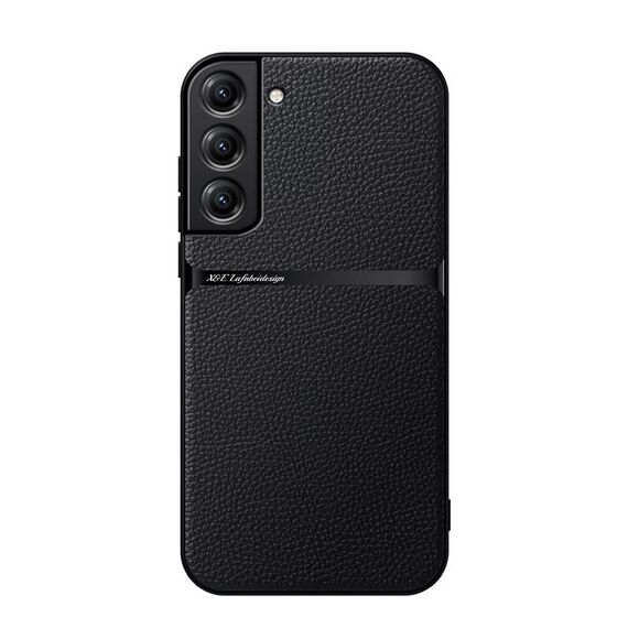 Per Samsung Galaxy S23 5G Custodia per telefono antiurto magnetica in pelle Litchi con copertura totale (nera)