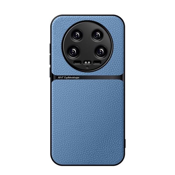 Per Xiaomi 14 Ultra Litchi Pelle Magnetica Copertura Completa Antiurto Custodia per Telefono (Blu)