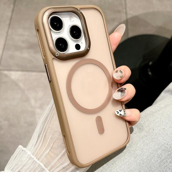 Per iPhone 12 Pro Custodia per telefono antiurto MagSafe con dissipazione del calore (oro deserto)