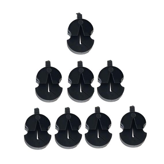 8 pezzi/set Strumento per la riduzione del volume dello strumento sordina per violino (nero)