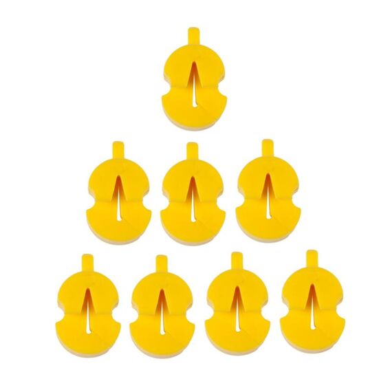 8 pezzi/set Strumento per la riduzione del volume dello strumento muto per violino (giallo)
