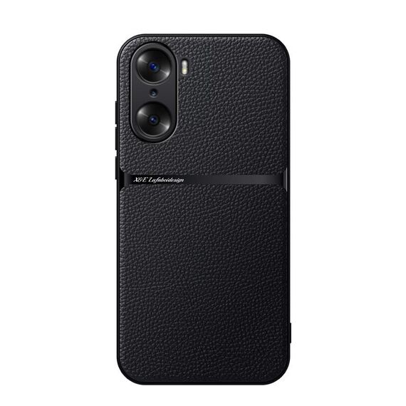 Per Honor 60 Custodia per telefono antiurto magnetica in pelle Litchi con copertura completa (nera)