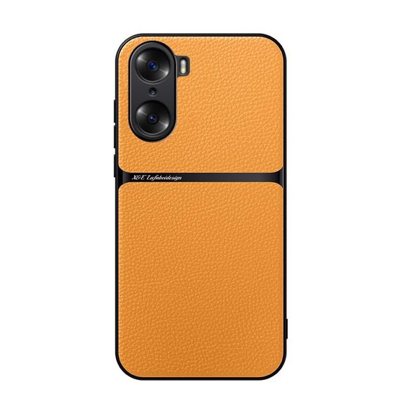 Per Honor 60 Custodia per telefono antiurto magnetica in pelle Litchi con copertura completa (giallo)