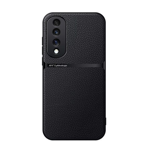 Per Honor 70 Pro Custodia per telefono antiurto magnetica in pelle Litchi con copertura completa (nera)