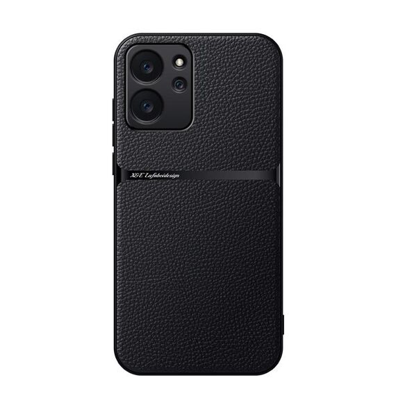 Per Honor 80 SE Custodia per telefono antiurto magnetica in pelle Litchi con copertura completa (nera)